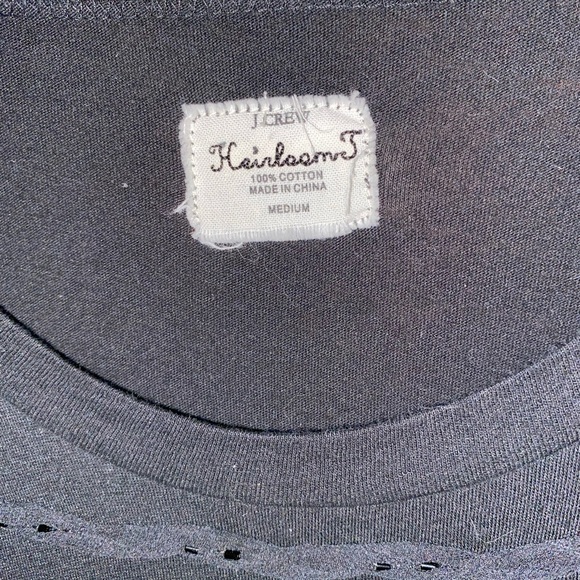 J. Crew Heirloom T-shirt with size M black - Picture 3 of 4